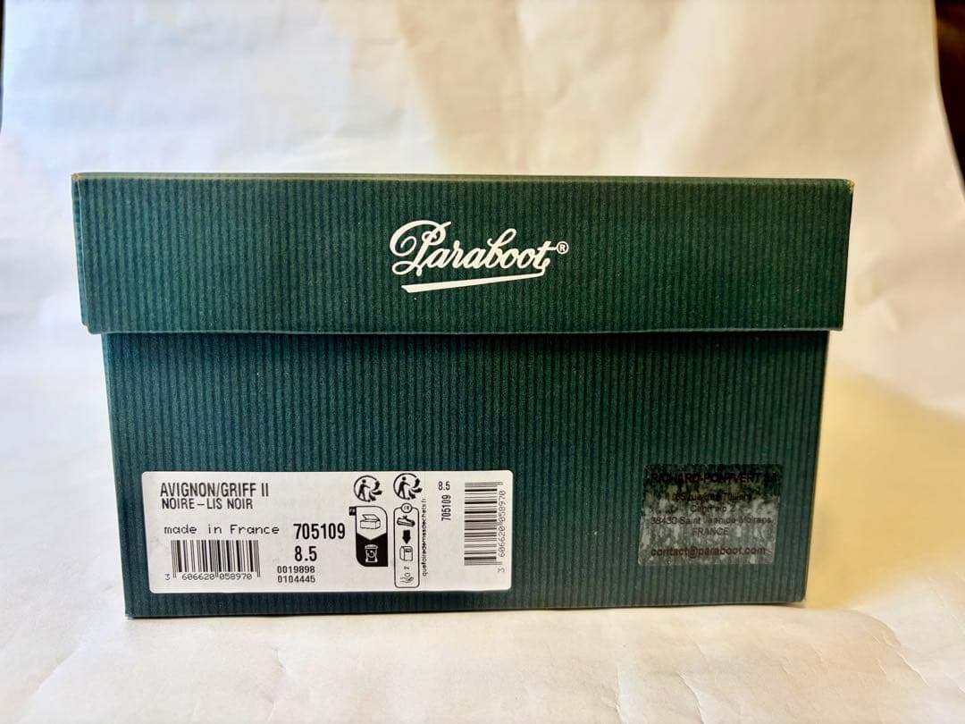 新品未使用 Paraboot Avignon Griff II ブラック 8.5