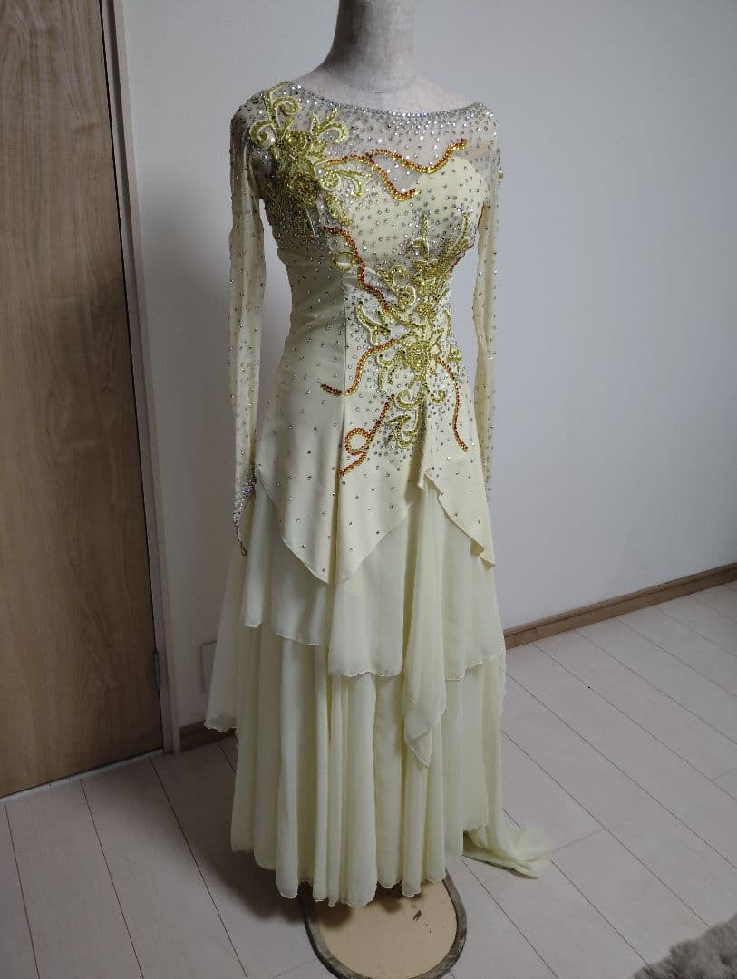 社交ダンススタンダード用ドレスM〜ML