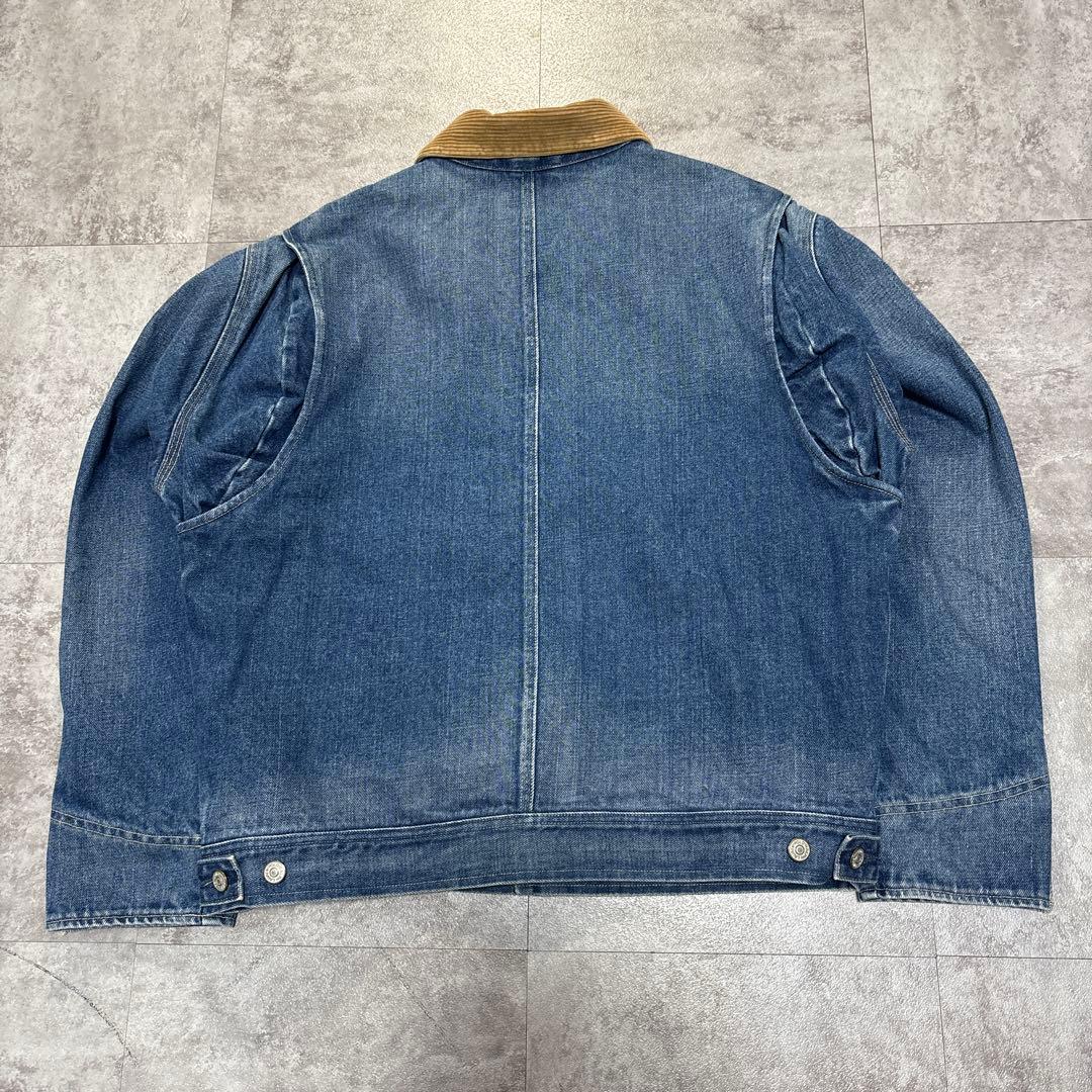 90s ラルフ　裏地赤ネル　XL 短丈ボックス　極上の色落ち　アタリ　襟コーズ