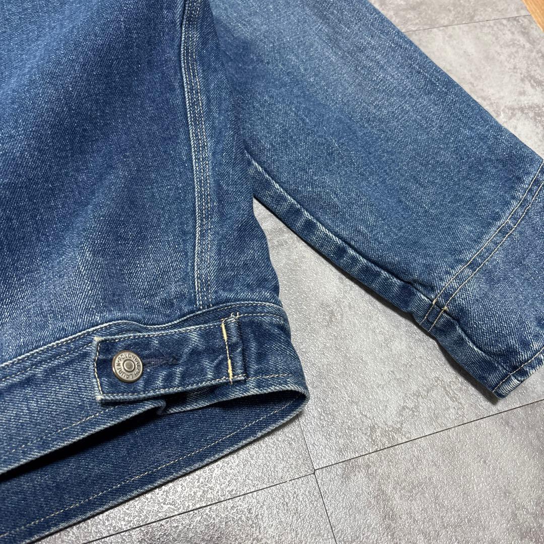 90s ラルフ　裏地赤ネル　XL 短丈ボックス　極上の色落ち　アタリ　襟コーズ