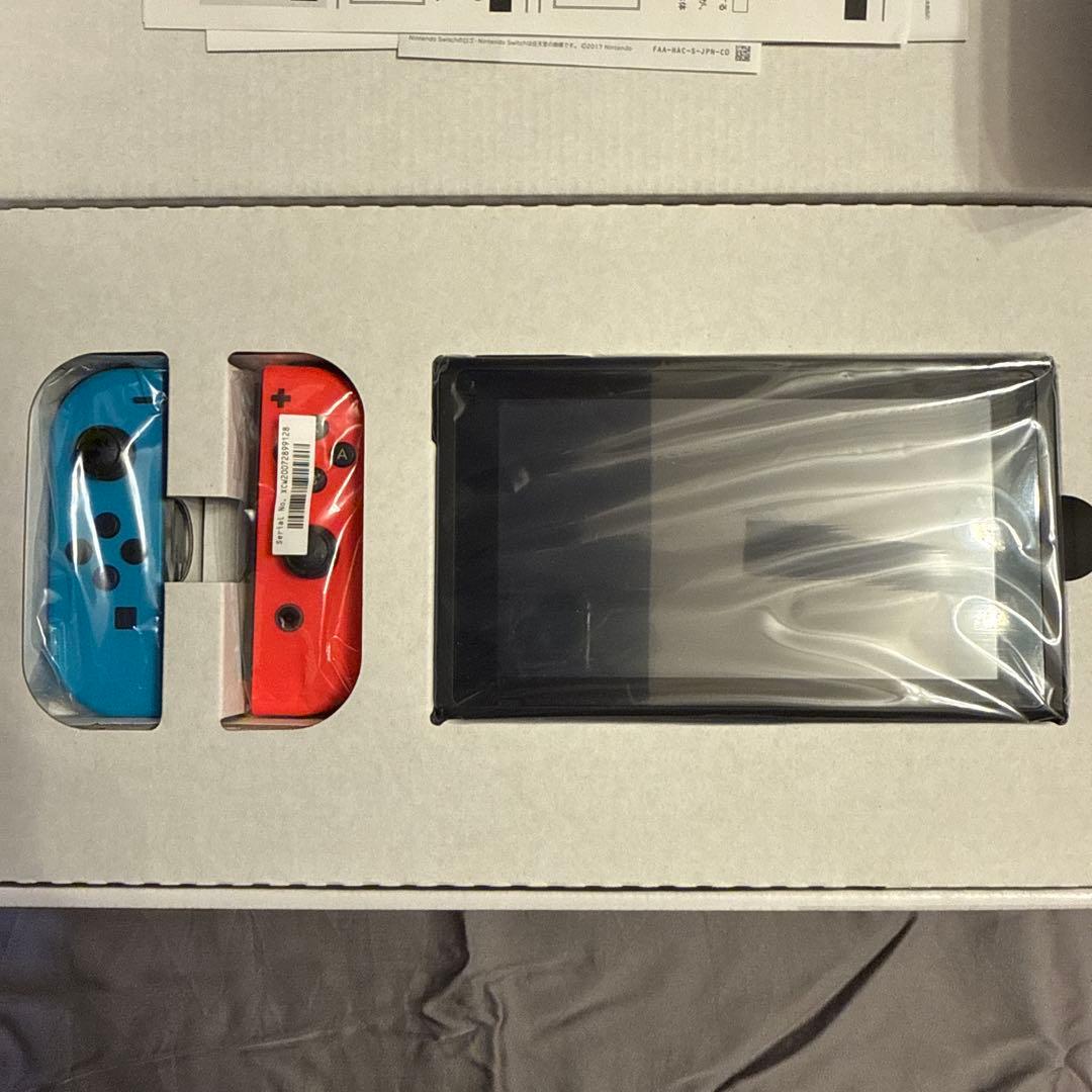 Nintendo Switch 本体 赤/青 ジョイコン付き ケース、SD付