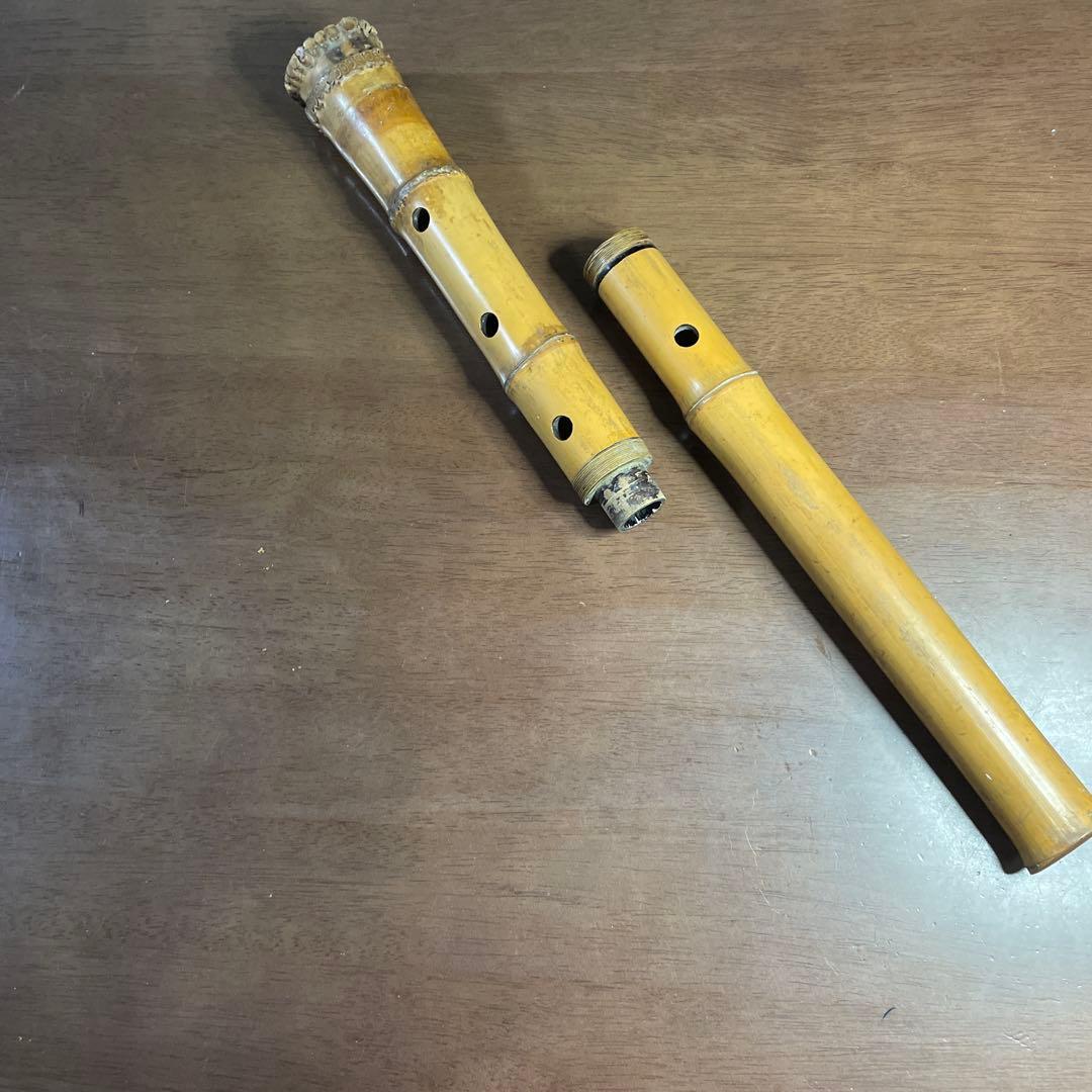 尺八 竹製 2本 ケース付き