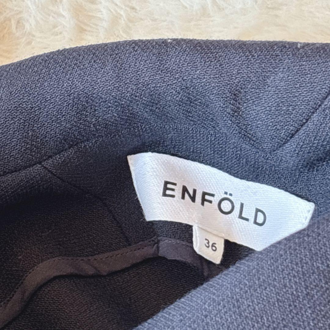 [超美品]ENFORDエンフォルド 変形ウールジャケット アシンメ