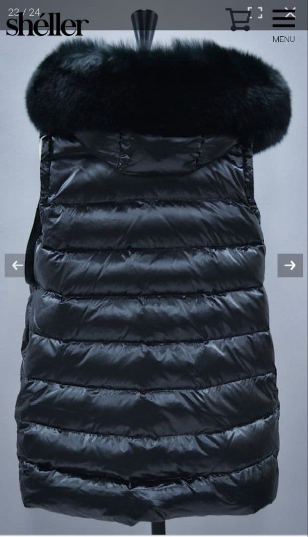 最終値下げsheller シェリエ　FOXファードッキングダウンベスト　コート