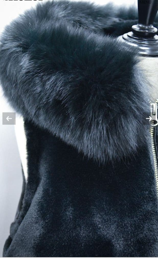 最終値下げsheller シェリエ　FOXファードッキングダウンベスト　コート