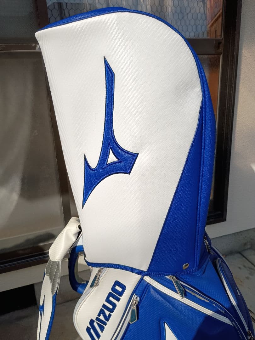 Mizuno キャディバッグ ツアーレプリカ　ホワイト/ブルー