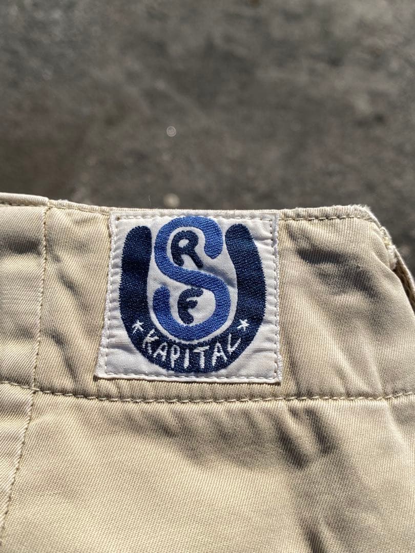 希少 OLD KAPITAL チノ ストレート パンツ archive