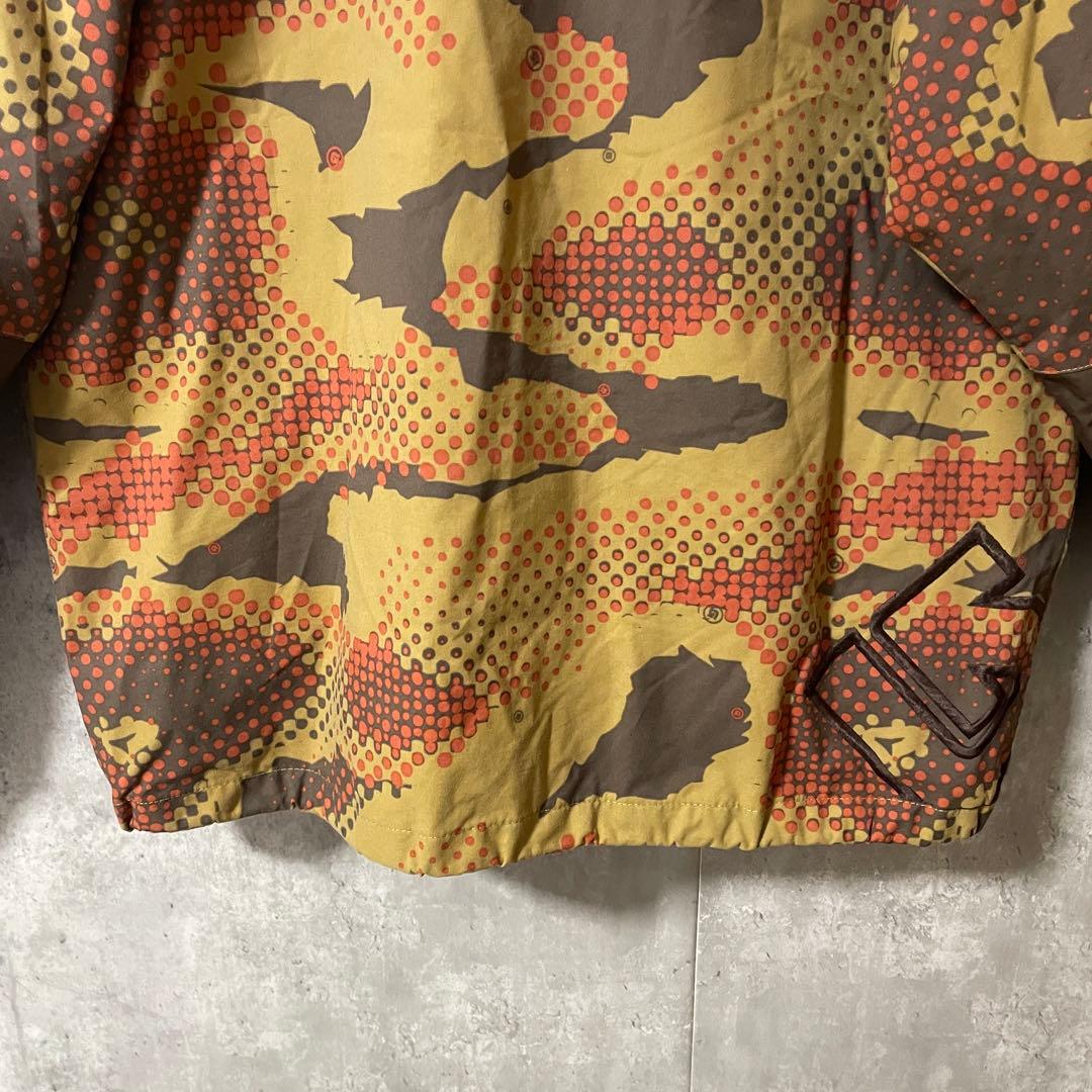 Burtonバートンスキーウェアスノーボードジャケットパーカー茶色ブラウンカモ柄