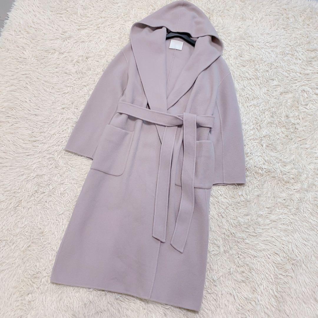 【人気】ガリャルダガランテ ウールリバーロングコート ベルト マキシ丈 定価6万