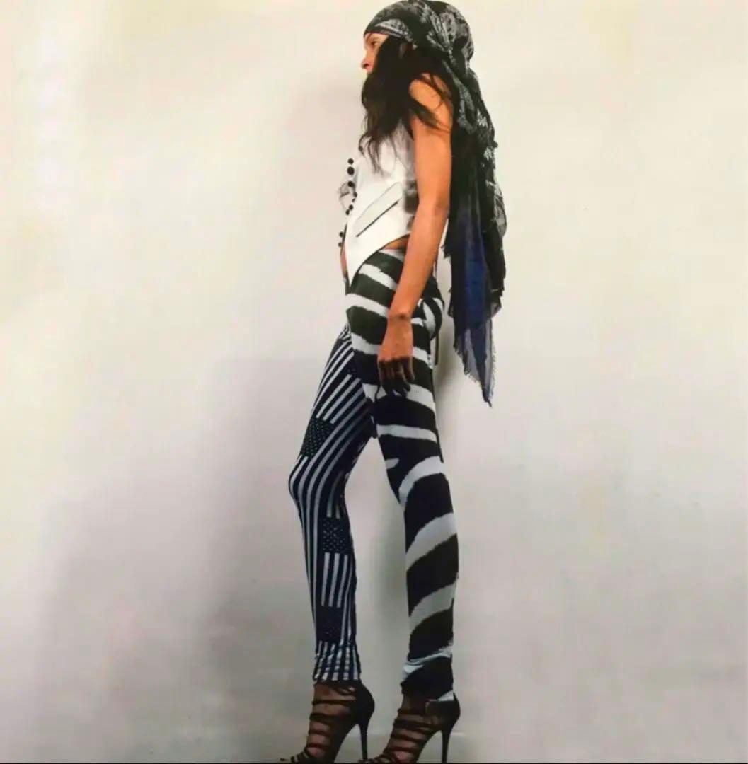 レッグウェア if six was nine LEG/LG AMERICANZEBRABLUE