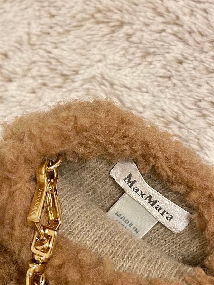 Max mara マックスマーラ　テディ　ミトン　キャメル SM