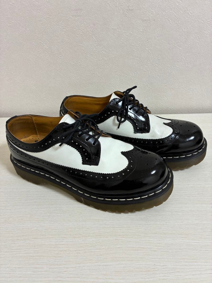 希少 ドクターマーチン ウイングチップ コンビ 英国 イングランド 生産終了品