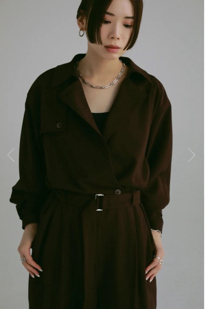 louren trench collar jumpsuit (ローレン)