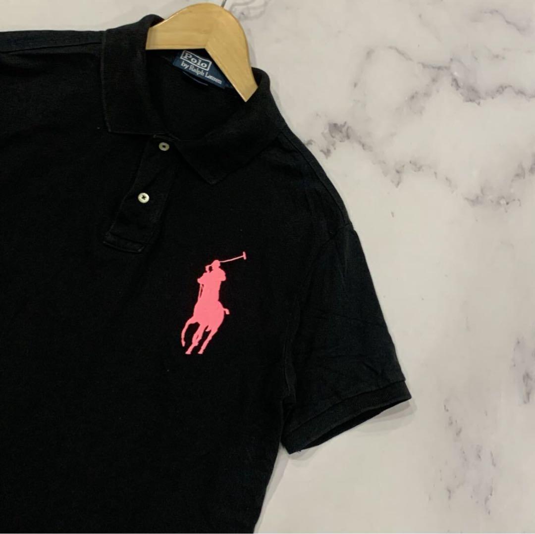 ［超希少］Polo by Ralph Lauren XL ブラック ポロシャツ
