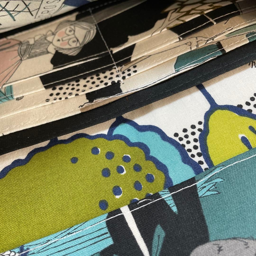 1点のみ　長財布　やりくり財布　ハンドメイド　アレキサンダーヘンリーレア生地