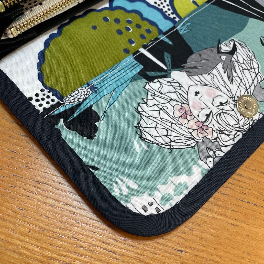 1点のみ　長財布　やりくり財布　ハンドメイド　アレキサンダーヘンリーレア生地