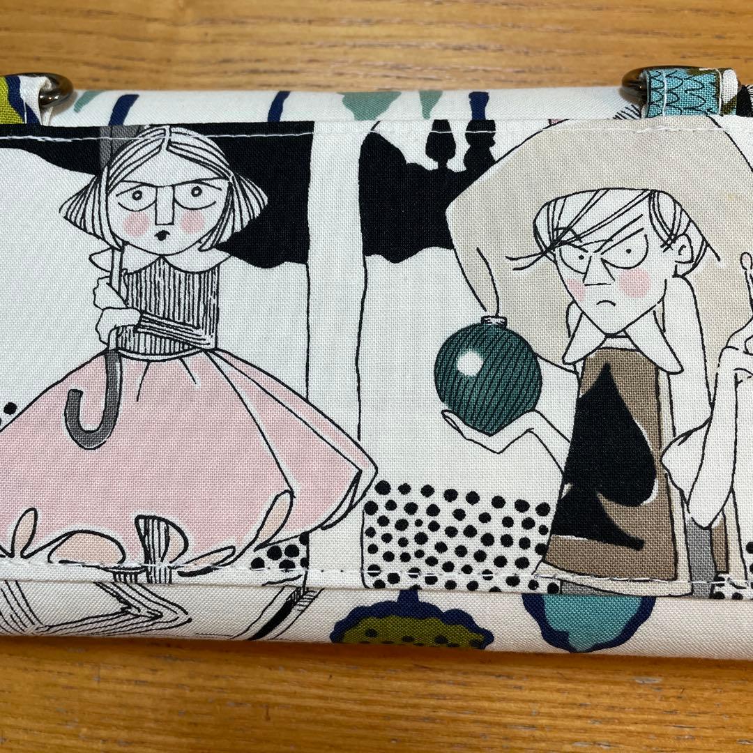 1点のみ　長財布　やりくり財布　ハンドメイド　アレキサンダーヘンリーレア生地