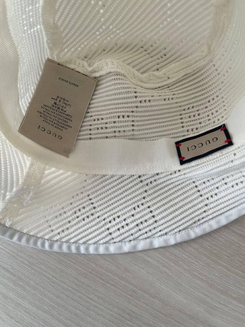 GGケーブルニット　フェドラハット　GUCCI