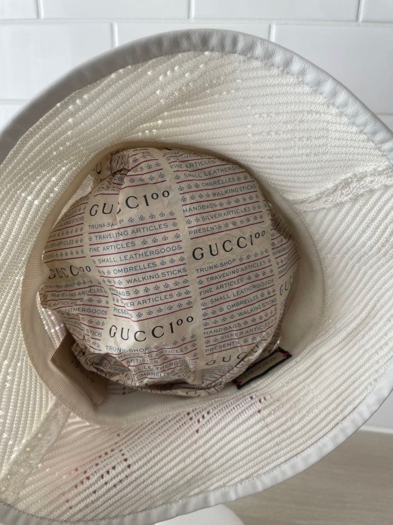 GGケーブルニット　フェドラハット　GUCCI