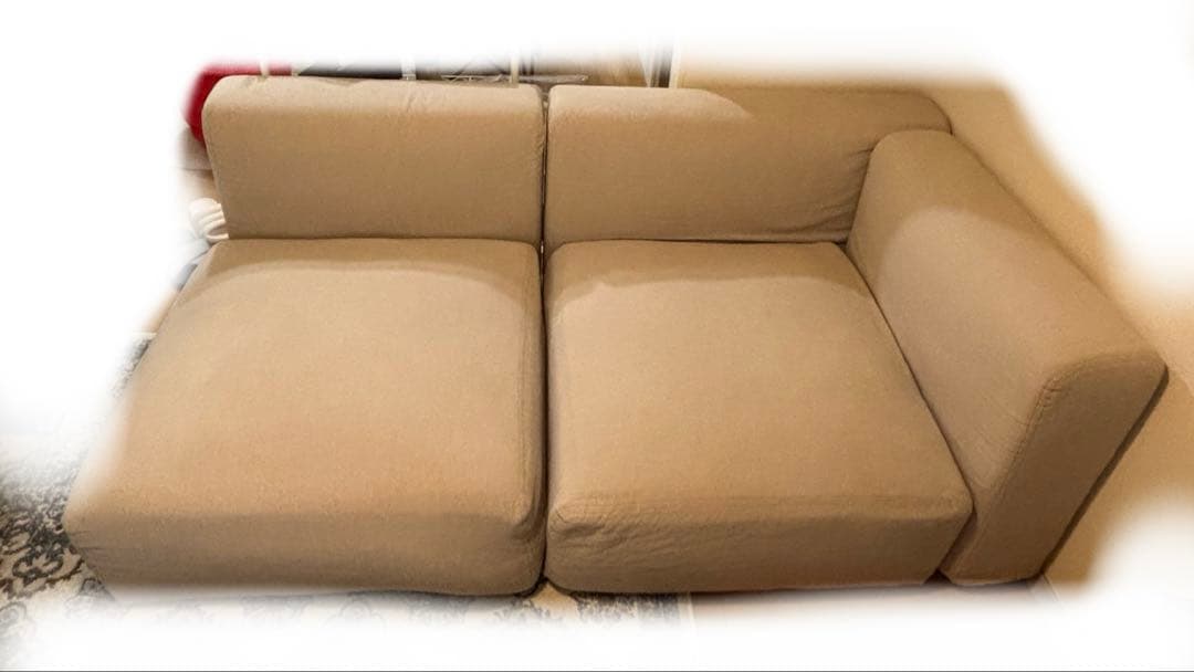 モンブラン　格安　無印良品 ユニットソファ 大　カバー付き