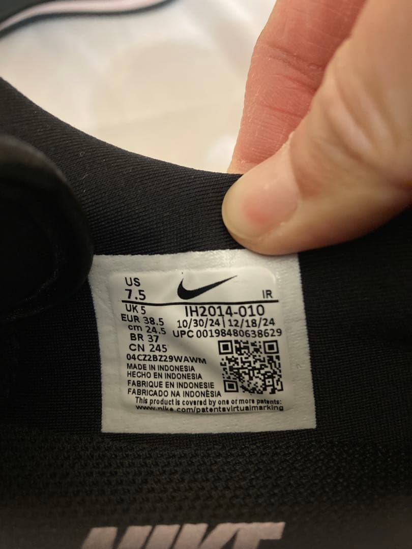 Nike ブラック ウィメンズ コルテッツ UK5 24.5cm