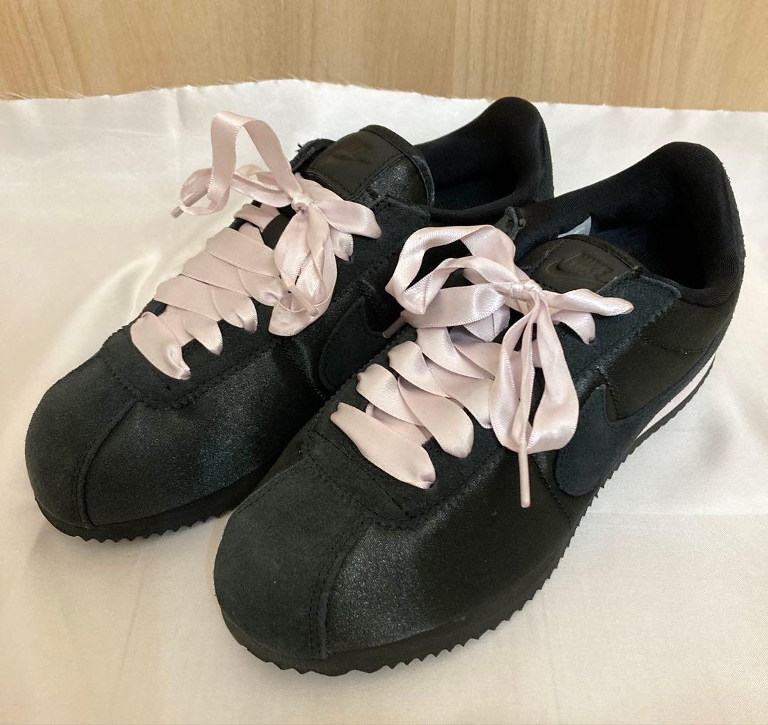 Nike ブラック ウィメンズ コルテッツ UK5 24.5cm
