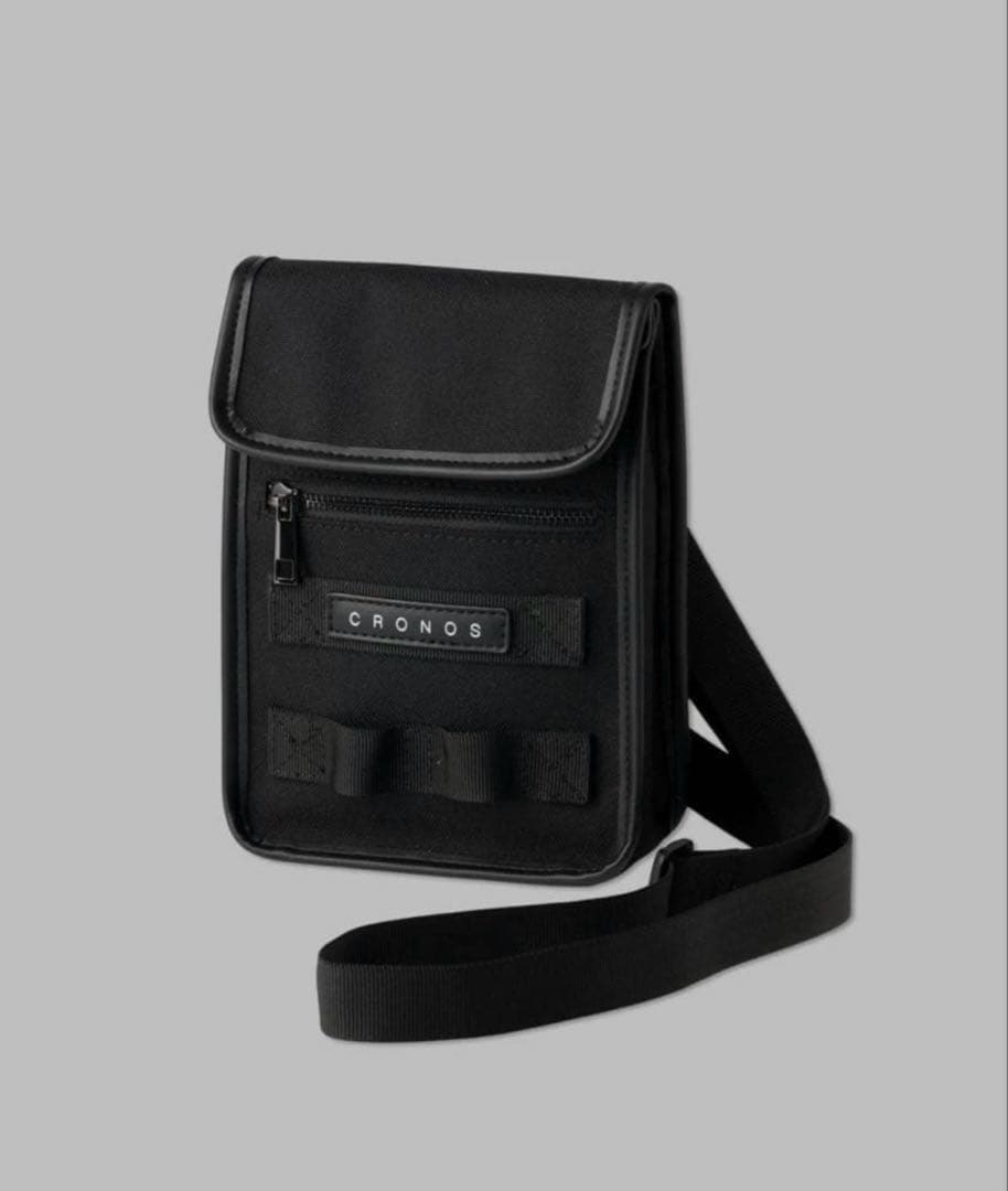 CRONOS compact shoulder BAG【BLACK】
