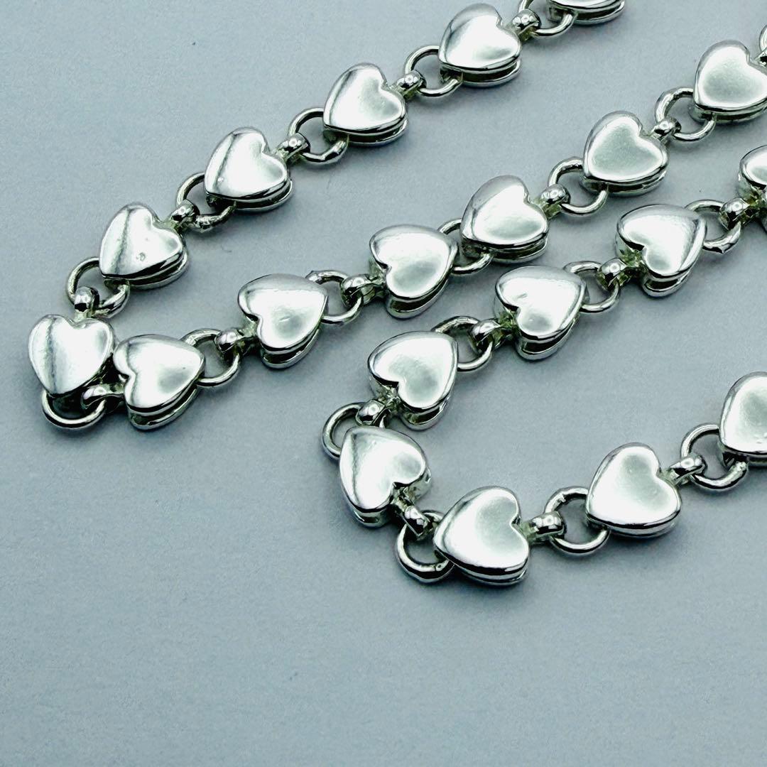 美品 オールドティファニー パフハート ネックレス シルバー925