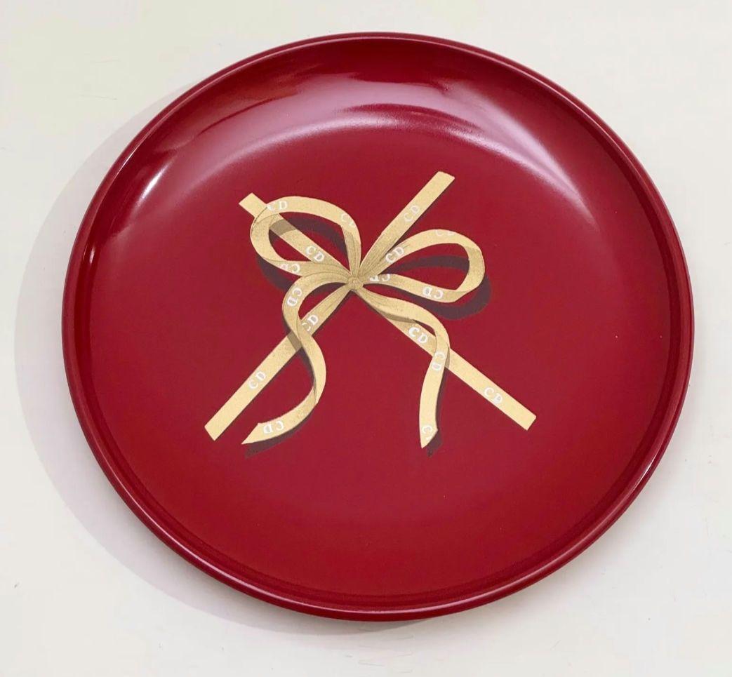 ゆきらきら◆未使用 Christian Dior 銘々皿 漆器5枚