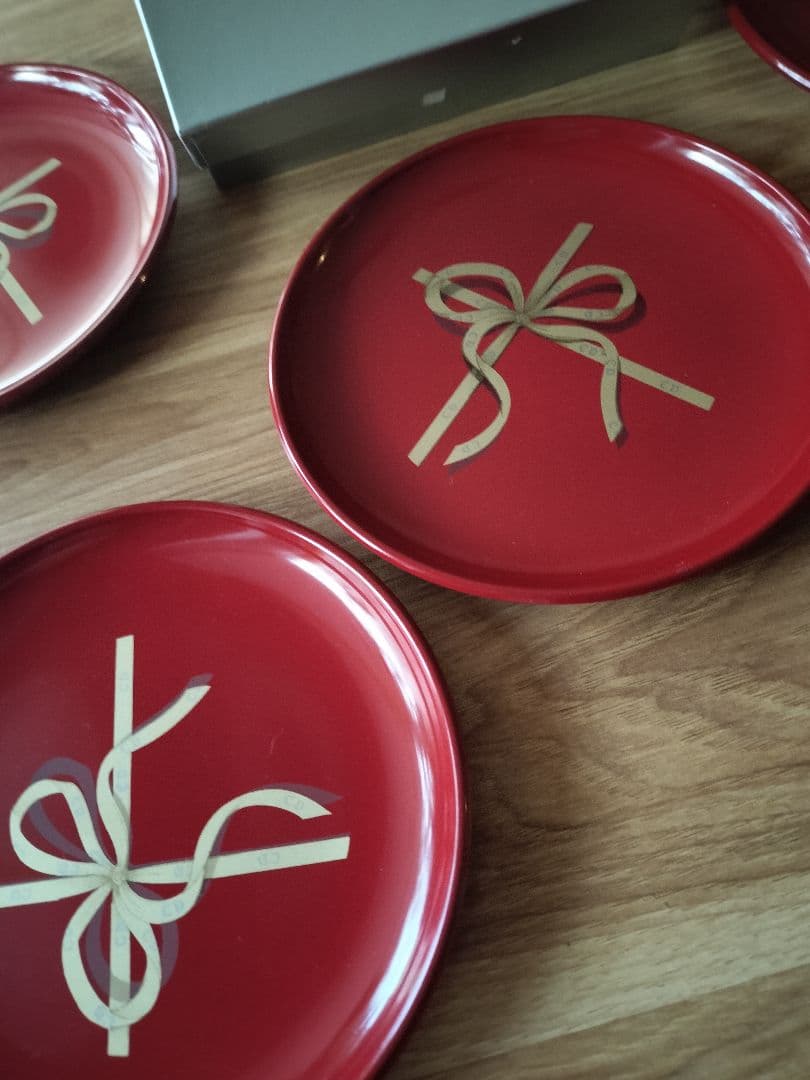 ゆきらきら◆未使用 Christian Dior 銘々皿 漆器5枚