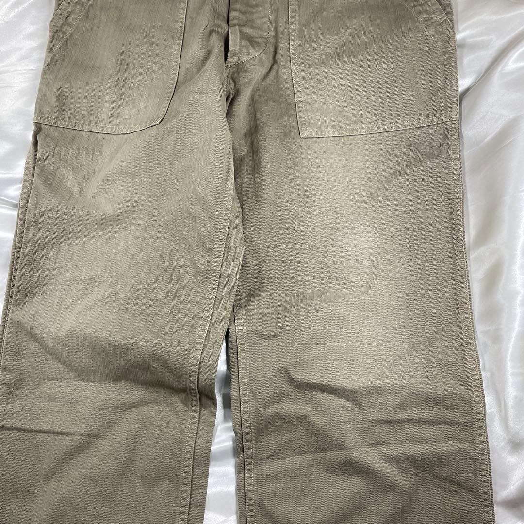 COOTIE ファティーグ　ベイカーパンツ　13スター　ヘリンボーン　L