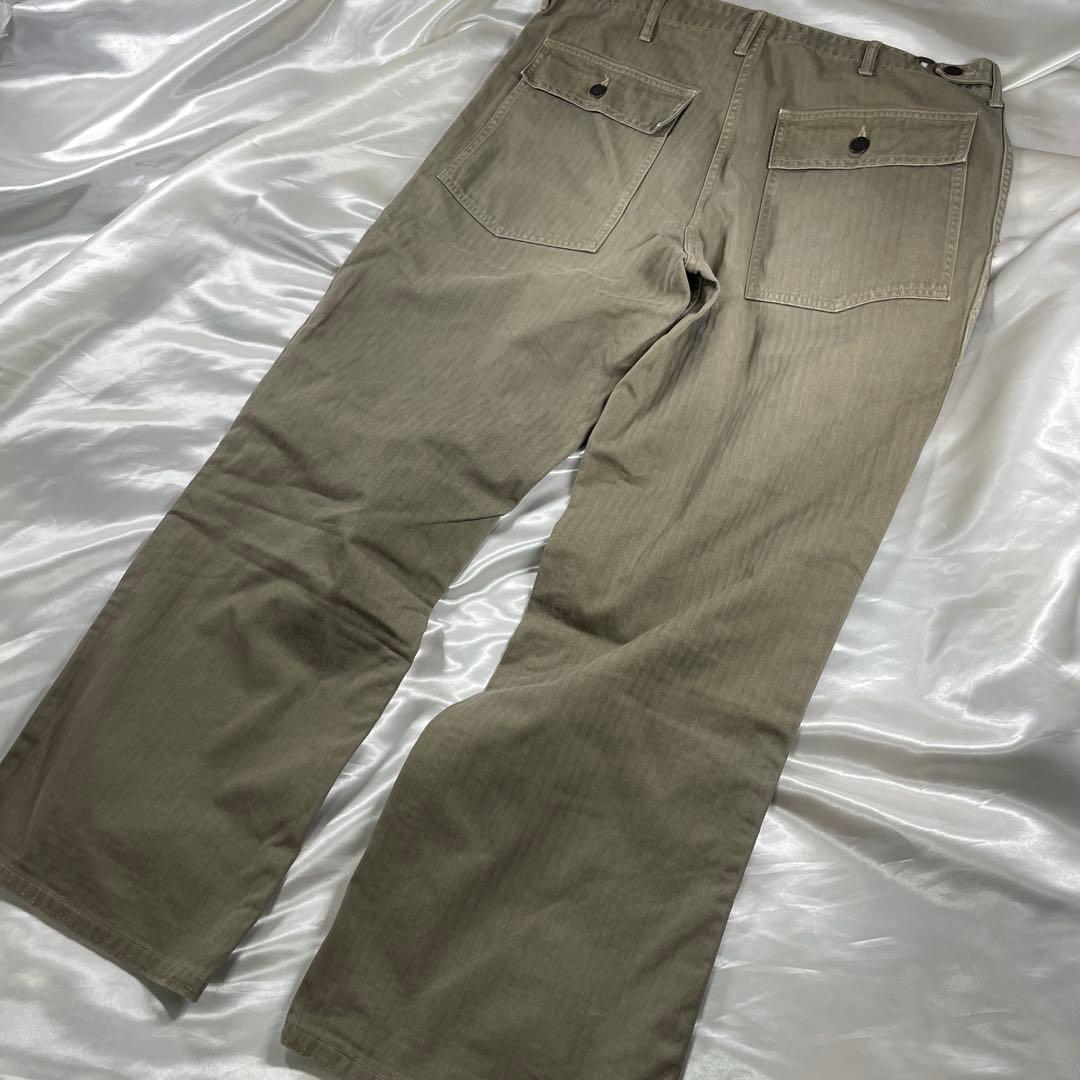 COOTIE ファティーグ　ベイカーパンツ　13スター　ヘリンボーン　L