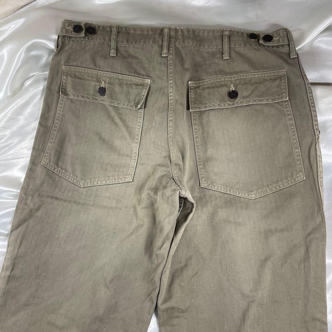 COOTIE ファティーグ　ベイカーパンツ　13スター　ヘリンボーン　L