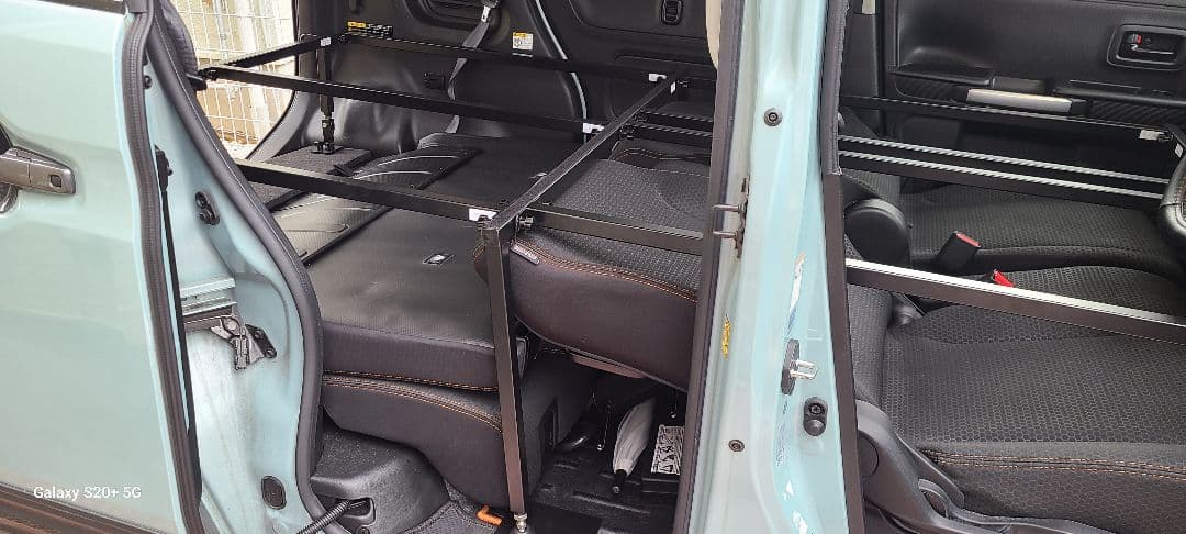 スペーシアMK53S専用ベッドキット.レザータイプ引き取り限定