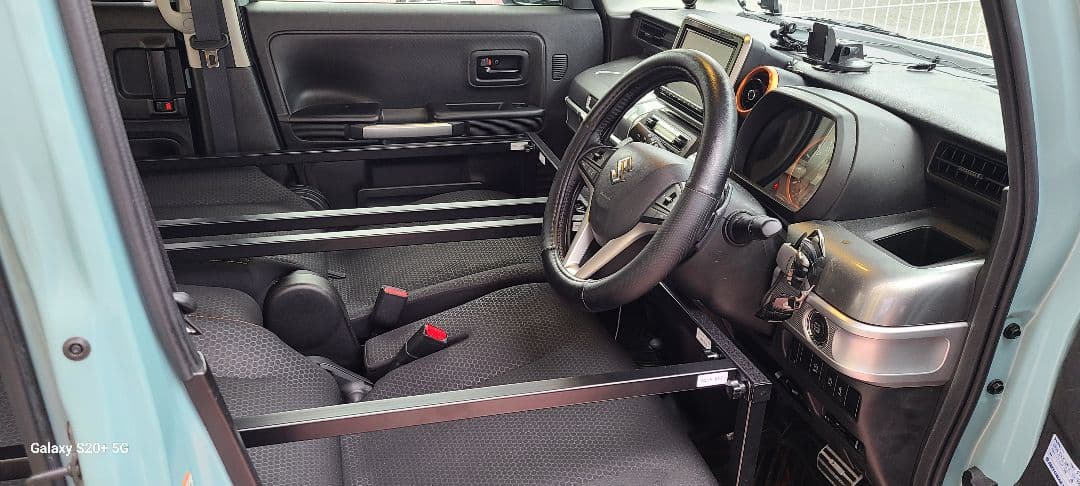 スペーシアMK53S専用ベッドキット.レザータイプ引き取り限定