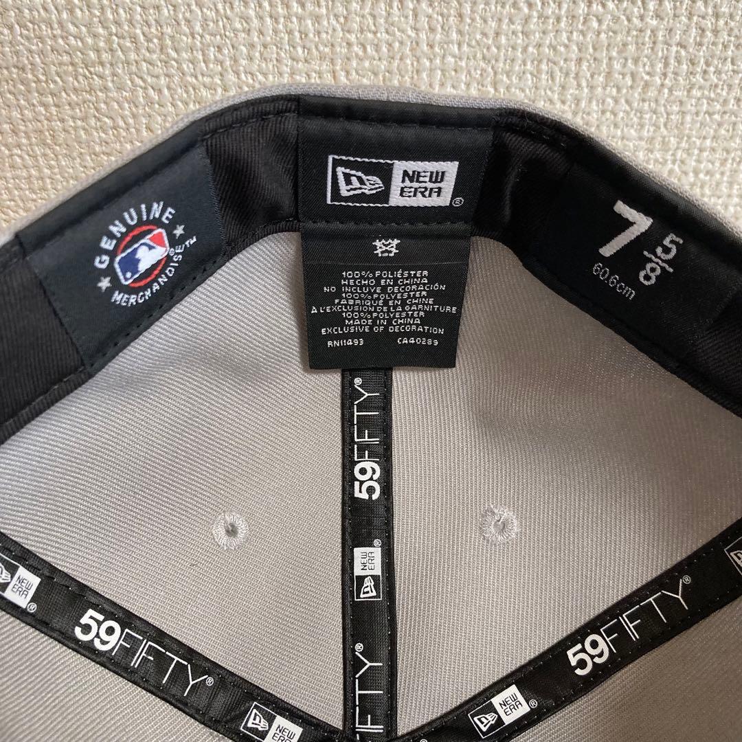 【海外限定】758 ニューエラ ロサンゼルスドジャース 59FIFTY グレー