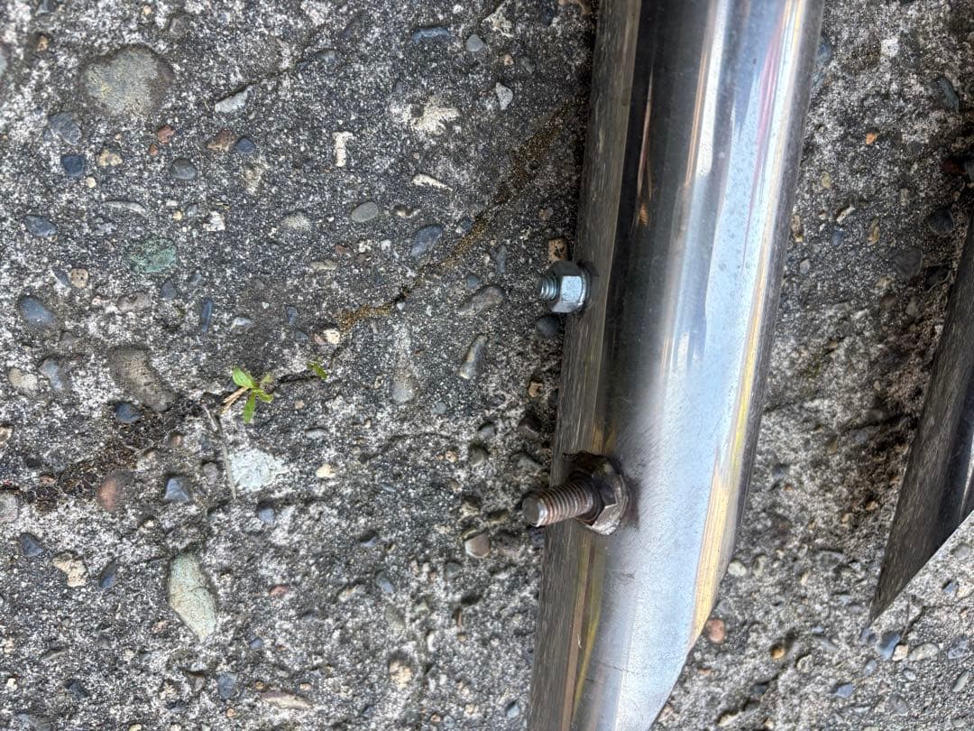 ドラッグスター400 スラッシュカットマフラー