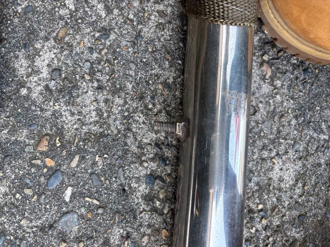 ドラッグスター400 スラッシュカットマフラー