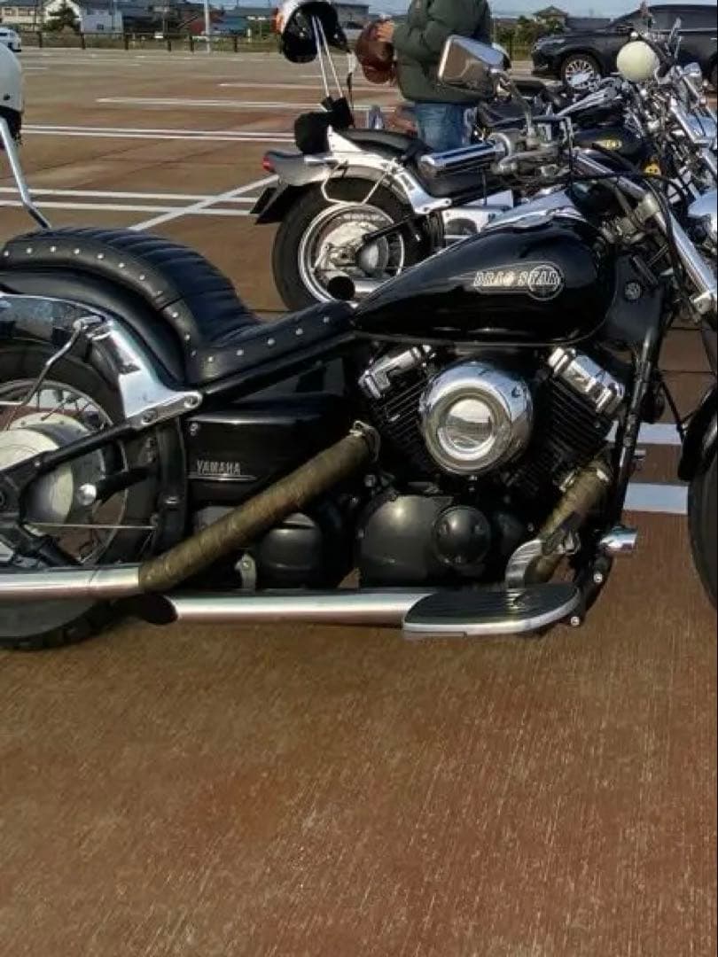 ドラッグスター400 スラッシュカットマフラー