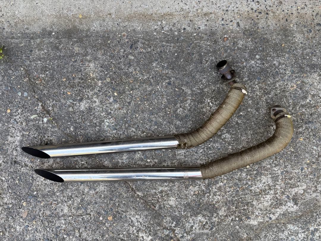 ドラッグスター400 スラッシュカットマフラー