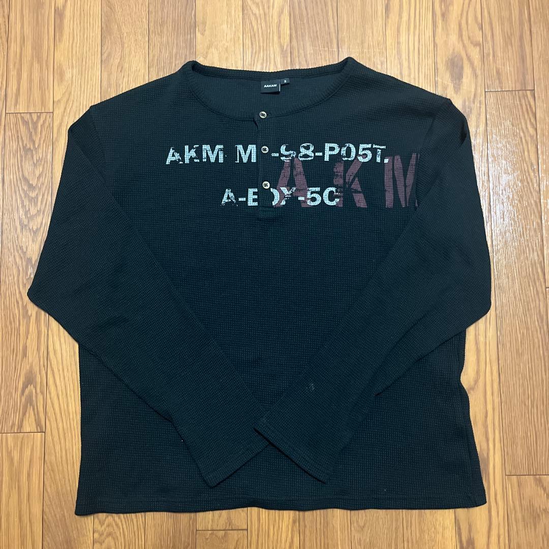 トップス Aakam Waffle Henry Neck Long Sleeve