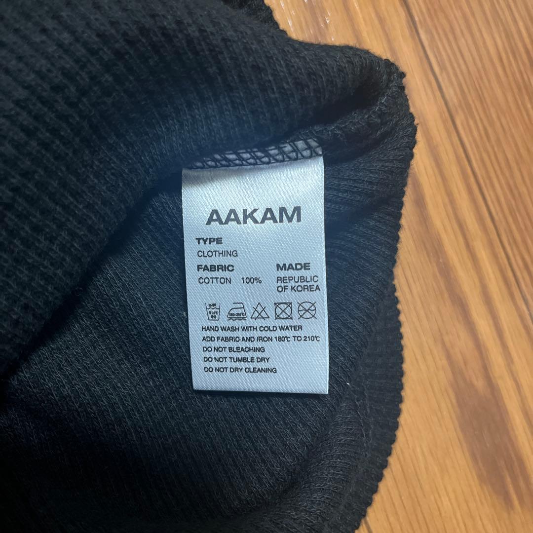 トップス Aakam Waffle Henry Neck Long Sleeve