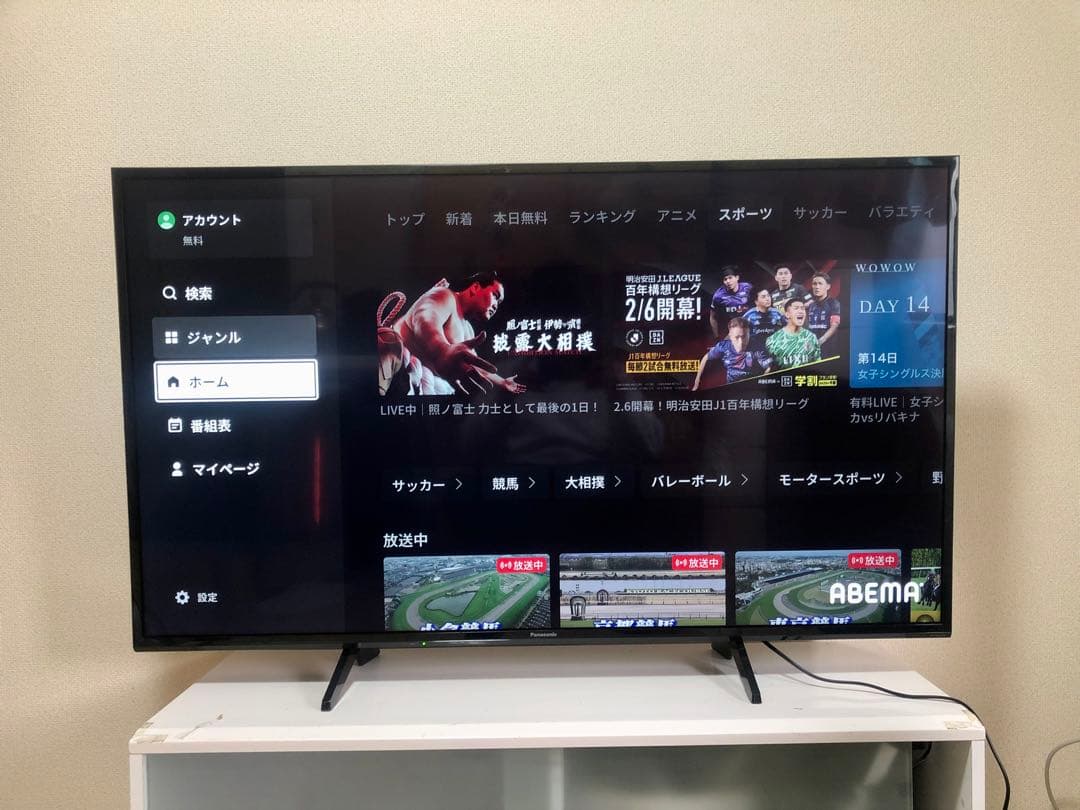 panasonic ビエラ 4K液晶テレビ　TH-49GX755
