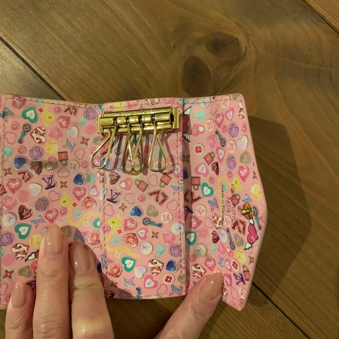Louis Vuitton ピンク キーケース　ミュルティクレ4