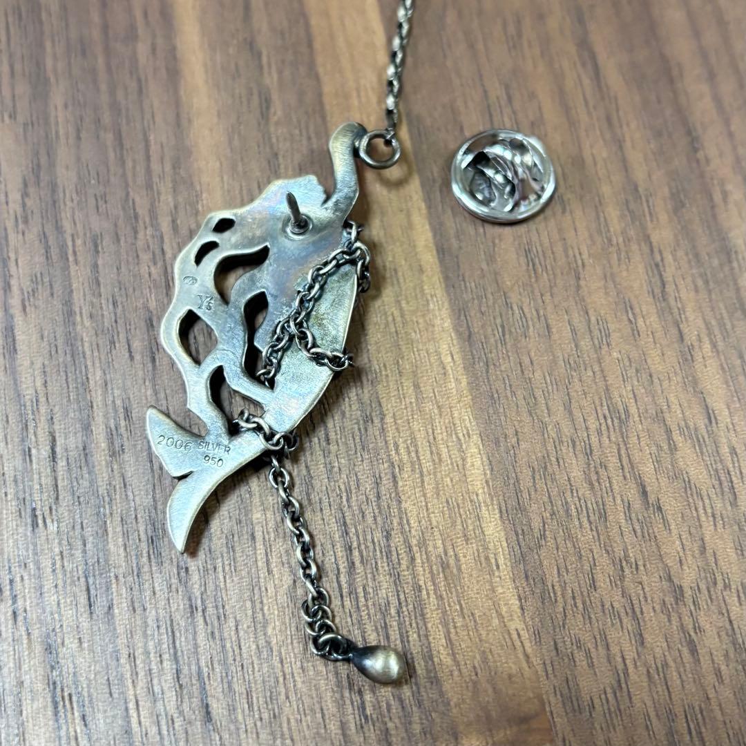 11/19 22時まで値下げ‼️Y's ラペルピン silver980