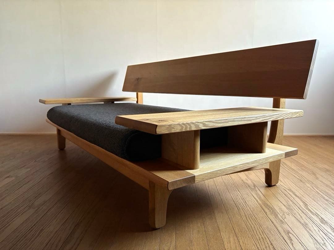 飛騨産業 キツツキ 森のことば 2人掛けソファ 飛騨高山 オーク無垢 北欧モダン