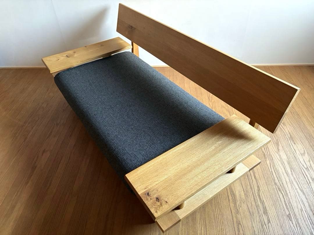 飛騨産業 キツツキ 森のことば 2人掛けソファ 飛騨高山 オーク無垢 北欧モダン