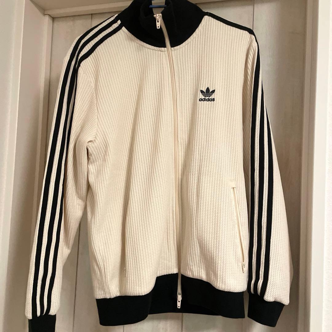 adidas ワッフルトラックジャケット ジャージ ホワイト XL
