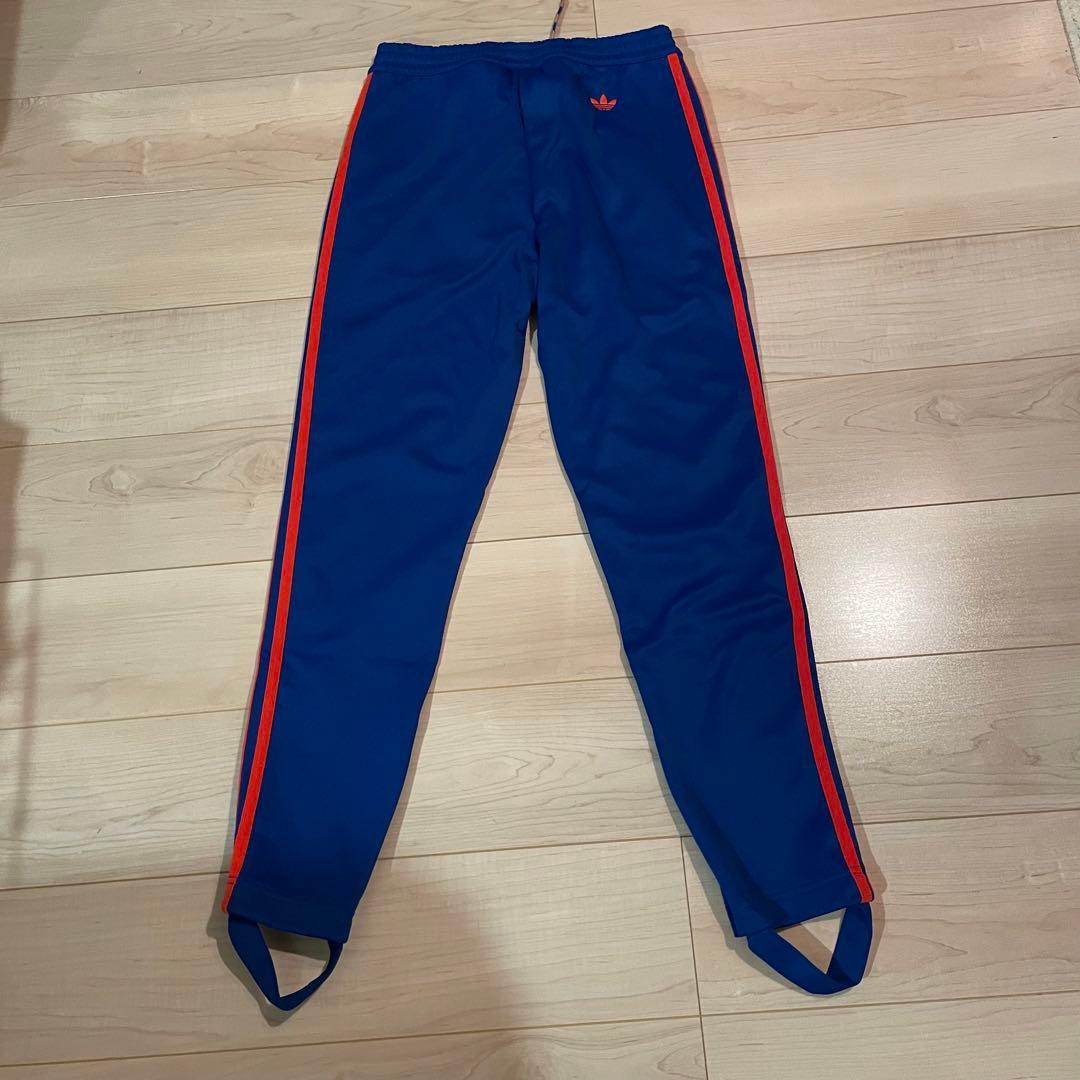 アディダスWales Bonner 青赤ストライプジャージパンツメンズ