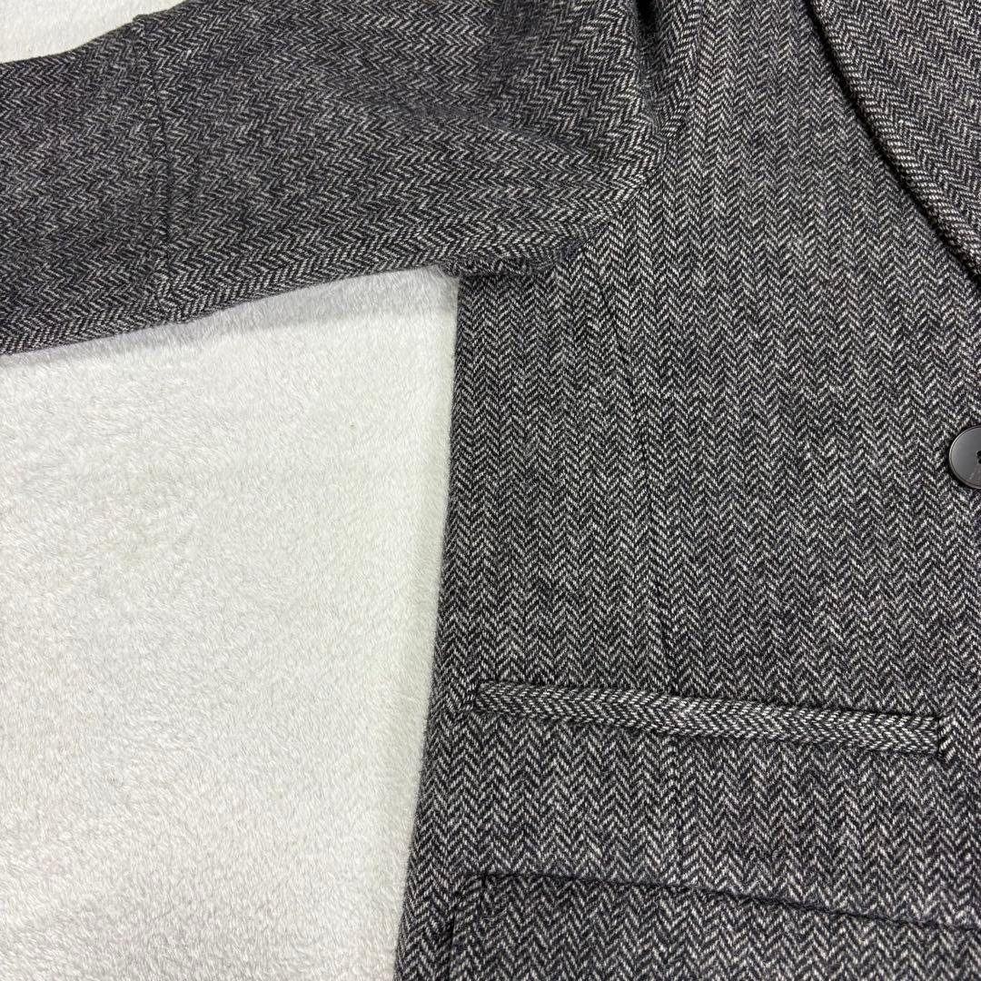 ZARA ヘリンボーン　ダブルブレスト ロングコート　チェスターコート